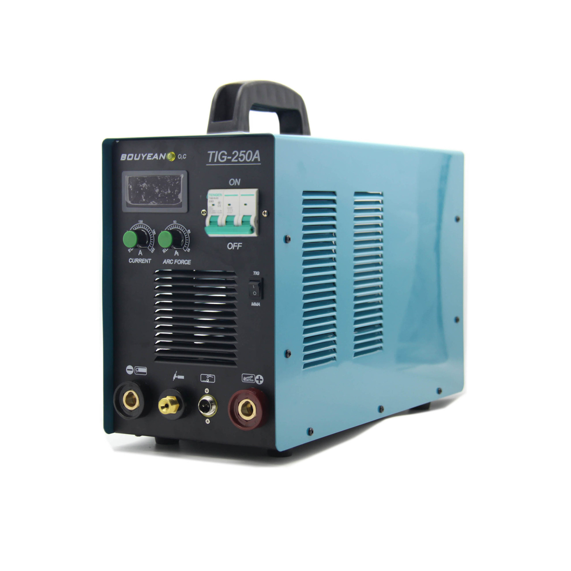 TIG -250A铁壳带数显三相氩弧焊手工焊两用机带推力双电压220/380