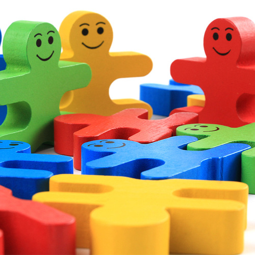 Cartoon balance villain building blocks ZQY01 creative wooden children's educational wooden kindergarten early education toys