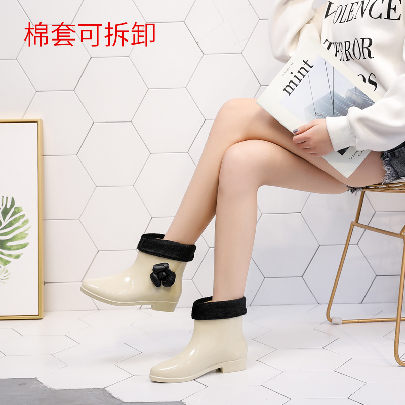 268 # 기모 베이지 꽃