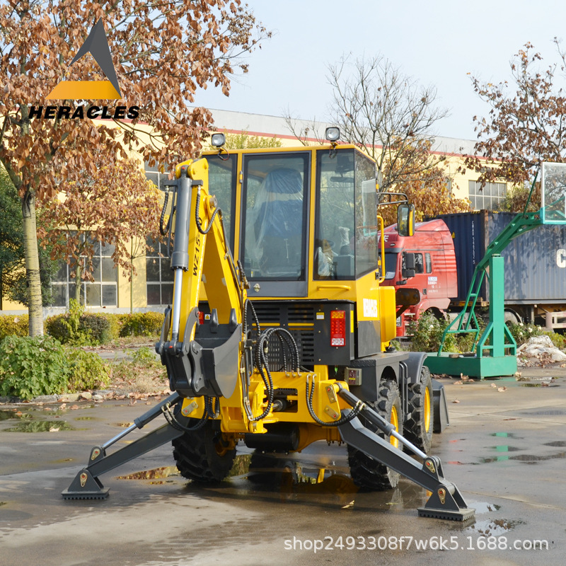 出口两头忙挖铲一体机 WZ15-10两头忙挖掘装载机 小型装载机