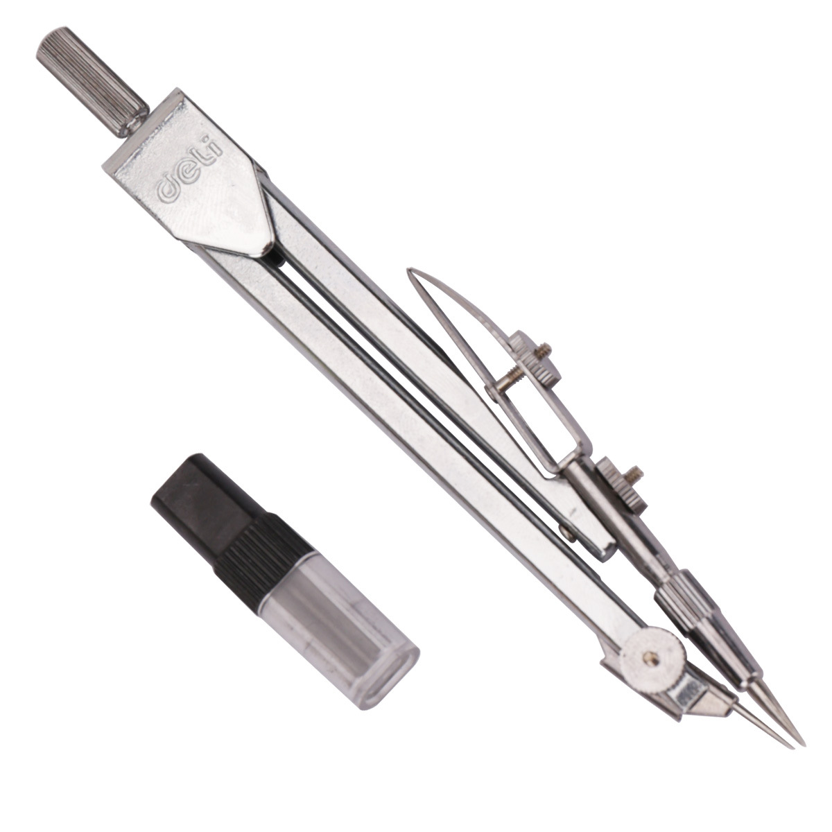 Deli 8601 Circle Lead Core 2 -piece Set Metal Students Use Drawing to Measure Learning Stationery Engineering Design 5