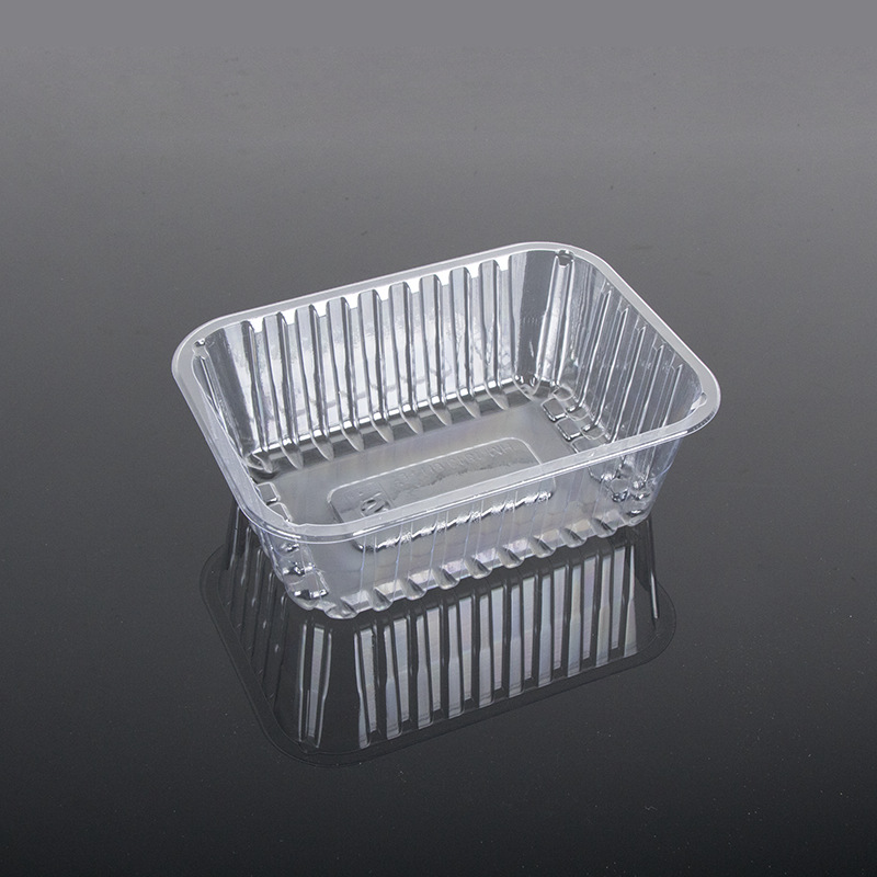 食品级一次性塑料生鲜托盘，厂家直供透明PET吸塑水果果切盒批发