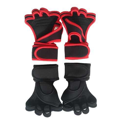 LOGO Fitness Gloves Wrist Support Equipment Lifting Silicone Protection Anti-Callus Protective Half-Finger Weightlifting Gloves