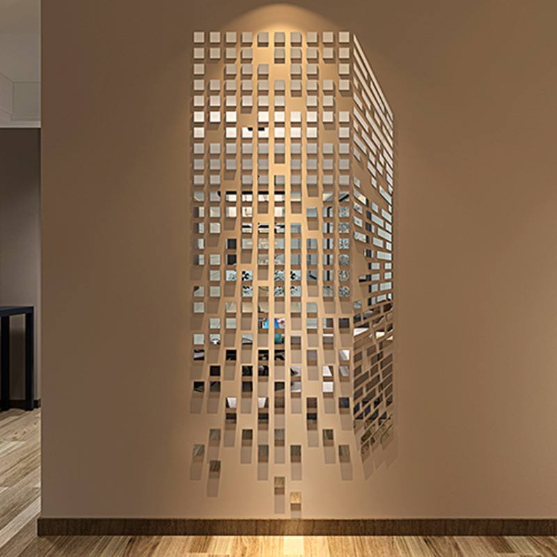 3d Acrylic Mirror Wall Stickers Mosaic Decorative Mural Home Decor_voghion.com