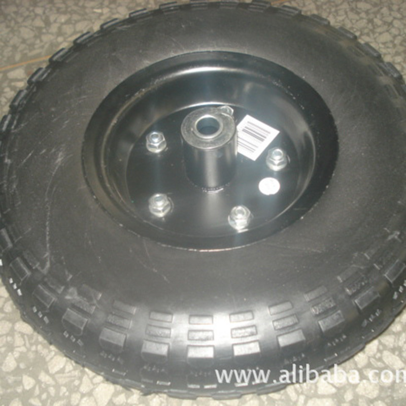 青岛厂家加工生产供应优良13*3胶粉轮 实心轮 铁轮毂 手推车轮子