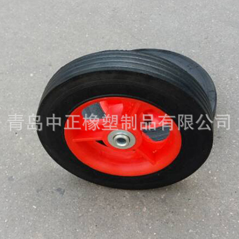 中正供应优良8寸胶粉轮 实心轮 工具车轮子  交通工具轮子