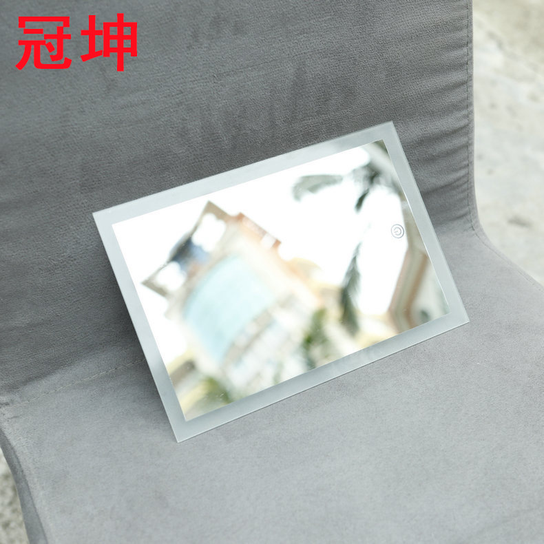 现货批发透明镜片1-6mm方形喷砂平面镜片可用于家具展示柜薄清晰