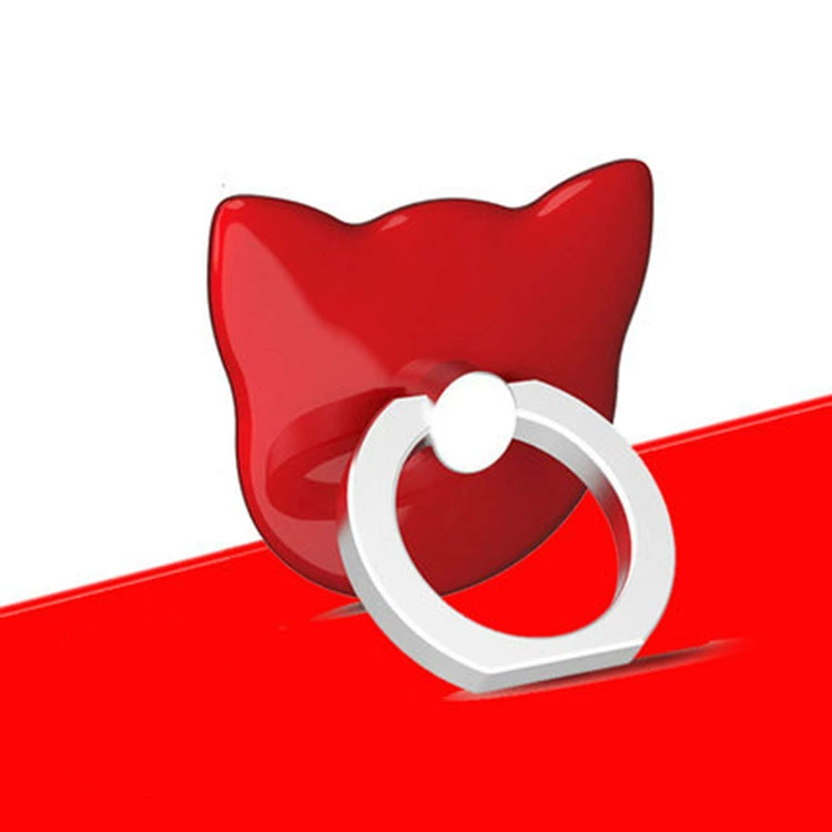 Держатель для телефона в виде кольца с котом (Cat Phone Ring Holder), панель из PC и кольцо из цинкового сплава, клик-поддержка на клейкой основе, 8 цветов