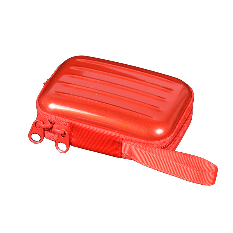 Caja de almacenamiento de bolsa de cremallera roja neta creativa cremallera caja de hojalata cuadrada Internet celebridad bolsa de almacenamiento monedero en stock image 8