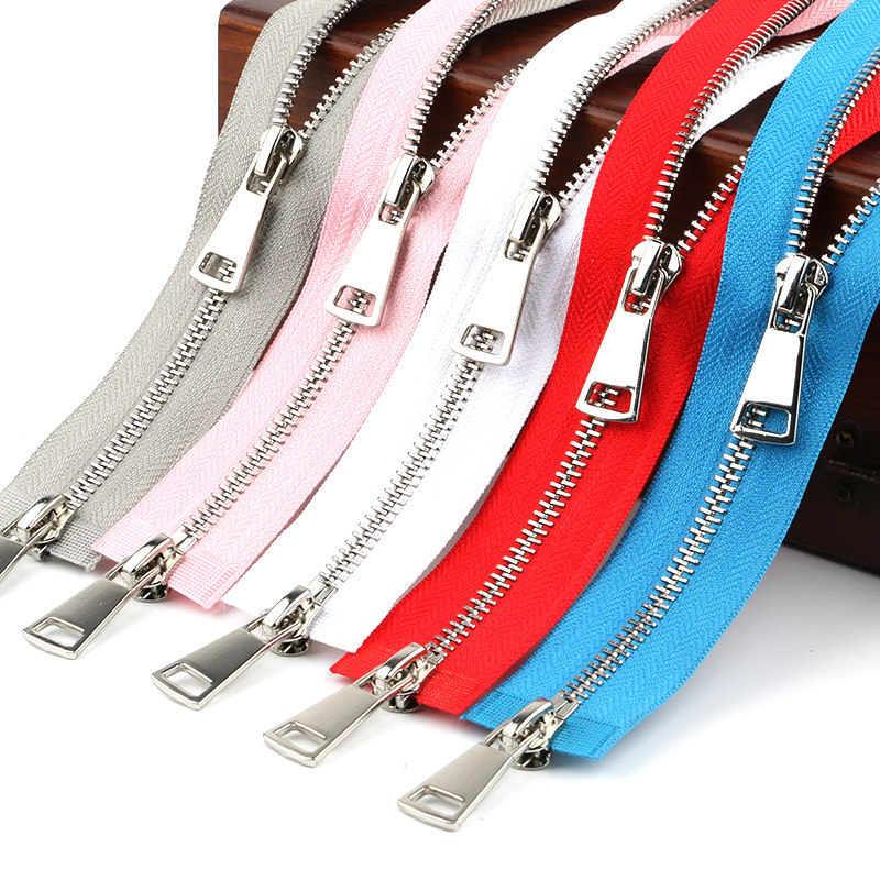 5号金属长拉链头衣服外套夹克双头双向开尾拉链裤子门禁口袋拉锁