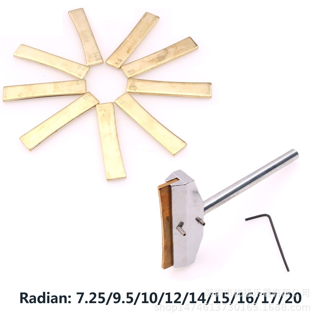 Traje de herramienta de instalación de alambre de guitarra accesorio de instalación de alambre de guitarra + 9 especificaciones pieza de instalación de aleación de alambre