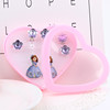 Children's earrings, ear clips, gift box, jewelry, cute decorations for princess with tassels, no pierced ears, Korean style