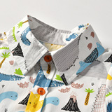 (Трансграничная торговля), мультяшная рубашка для мальчиков, детская одежда, в корейском стиле