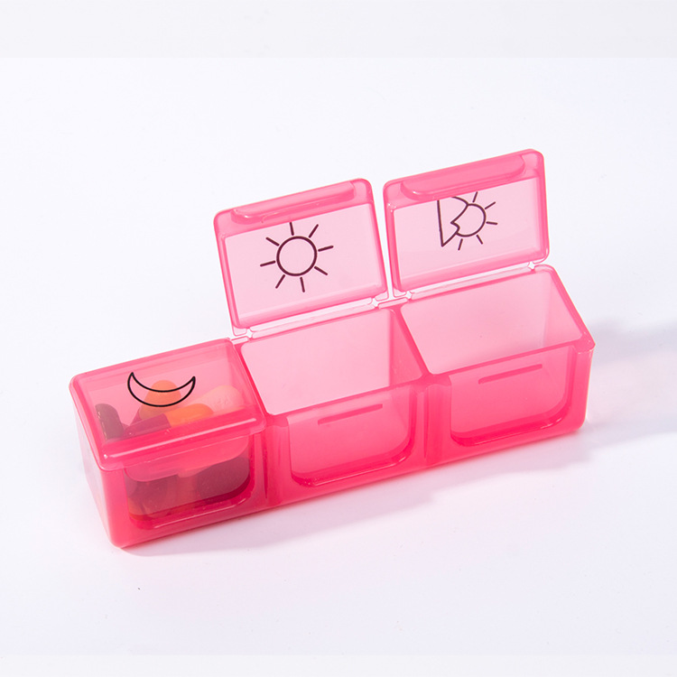 Colorido 21 rejilla Arco Iris medicina caja desmontable portátil tableta creativa caja de almacenamiento al por mayor ventas directas de la fábrica