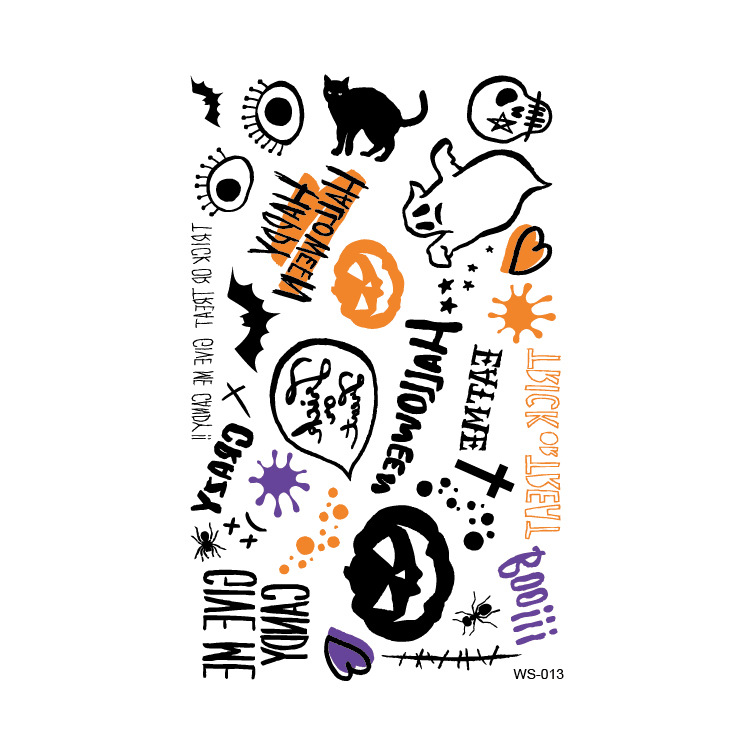 Cartoon tattoo stickers