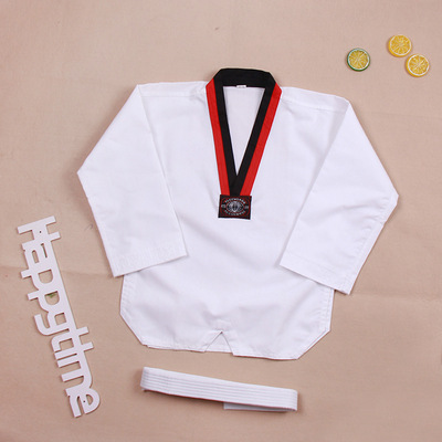 Tae Kwon Do stripe children beginner Uniforms Boys and girls Taekwondo Training clothes On behalf of belt