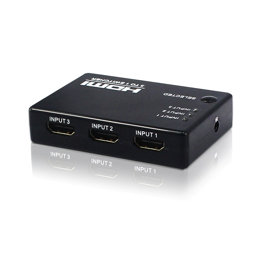 Рабочий HDMI переключатель три в один с высоким разрешением 4K30 Switch3x1 пластиковый ремень дистанционное управление автоматическое переключение