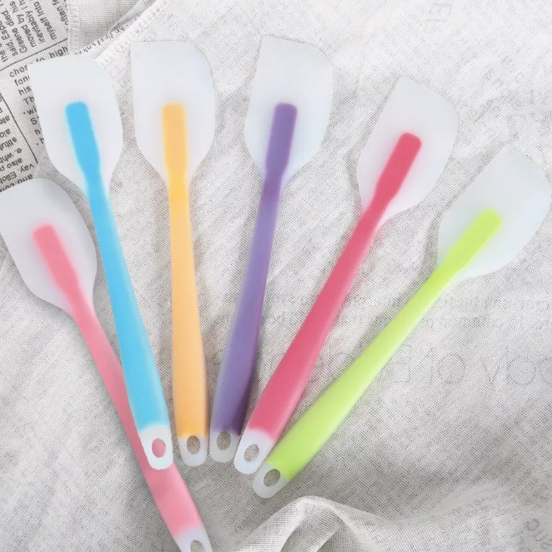 Small transparent silicone scraper, eraser, cream mixing stick