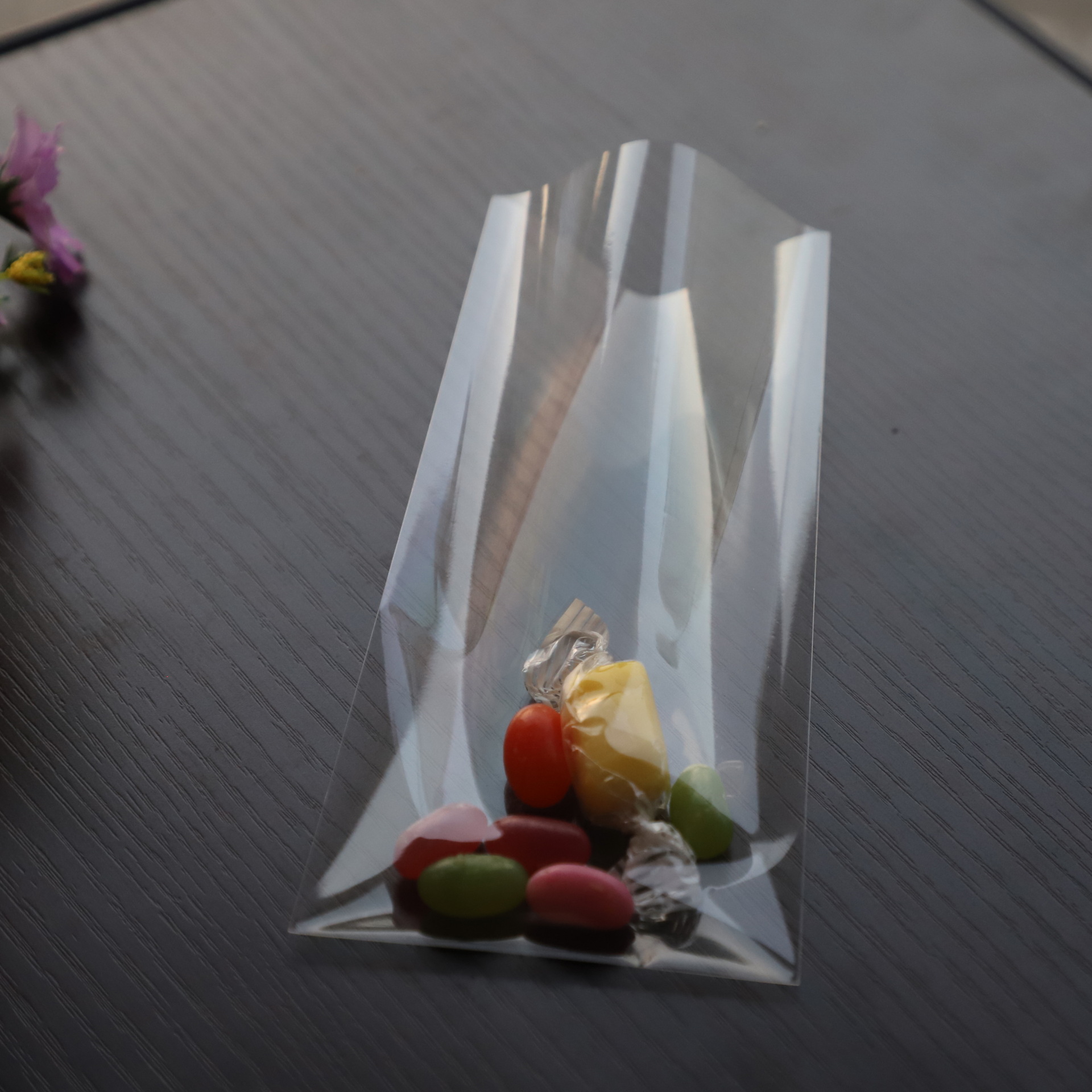 工厂自销透明OPP平口袋扎口面包糕点烘焙食品内袋彩印LOGO薄膜袋