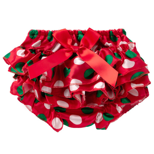 Cross-border baby girl lotus leaf edge PP pants baby girl butterfly knot chiffon triangle shorts multi-color children's pleated skirt pants