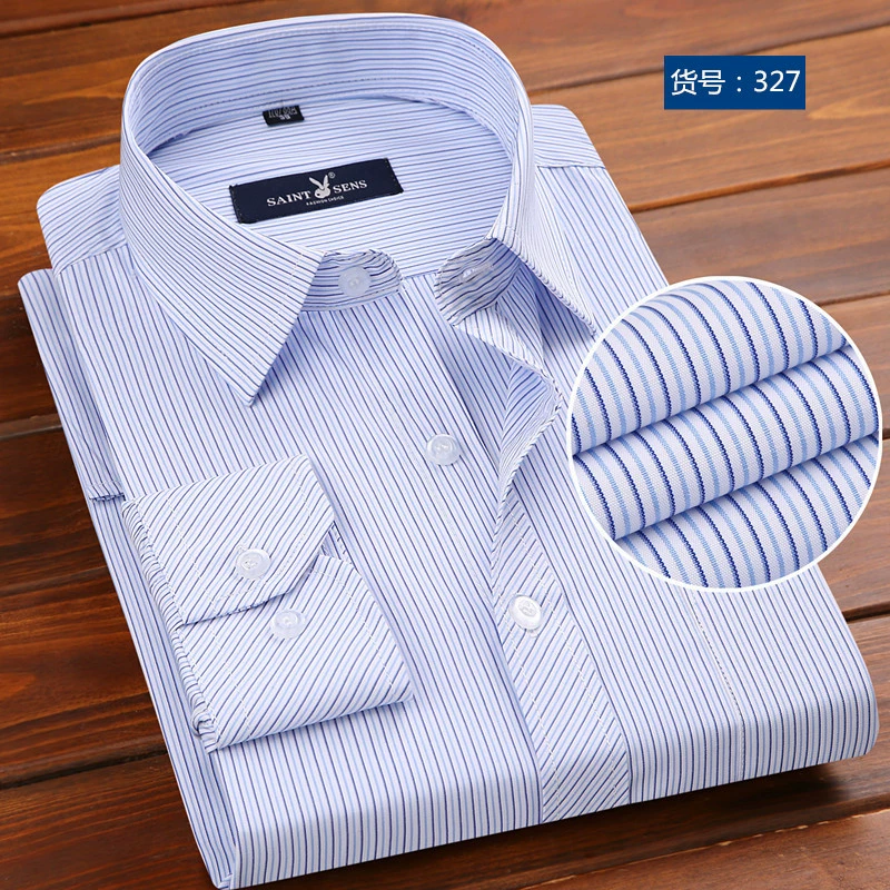 Shirt, for middle-aged man, floral print, Korean style