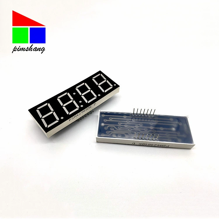 Оптовая LED цифровая трубка 0,8 дюйма Телесный Инь-Ян 4-битный синий свет температура дисплей модуль экран 8041