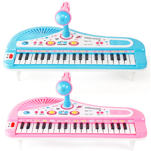 Cross-border foreign trade children's educational early education 37-key children's electronic keyboard with microphone girl music piano music piano