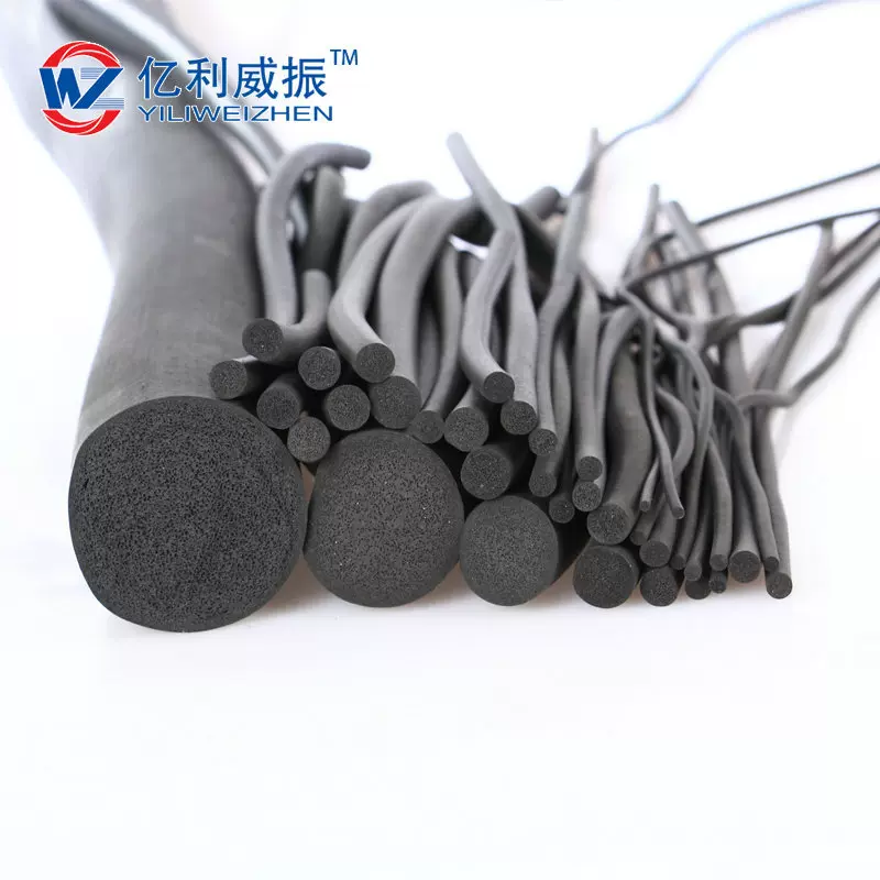 橡胶发泡圆条 三元乙丙发泡条 海绵条 EPDM密封电柜橡圆条