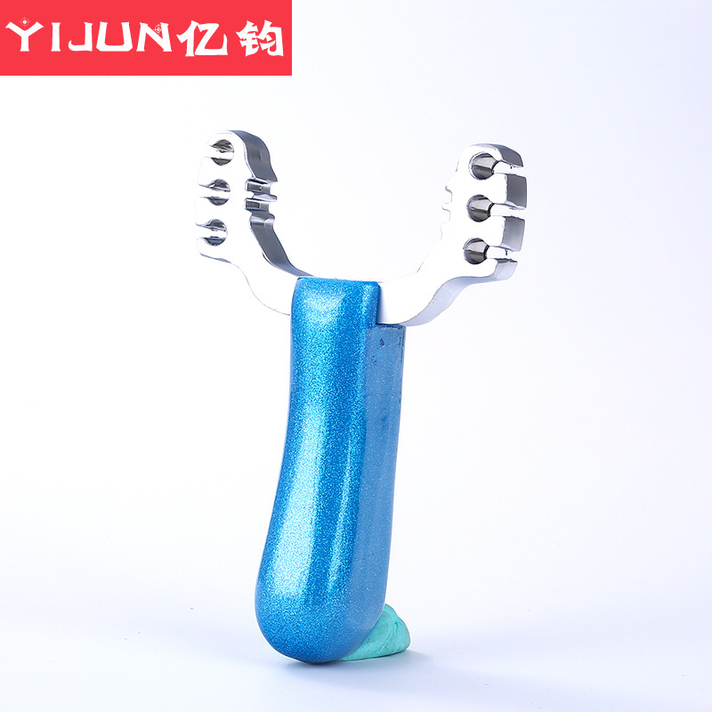 Slingshot Blue Elf new three cards and six -strand alloy card bead…