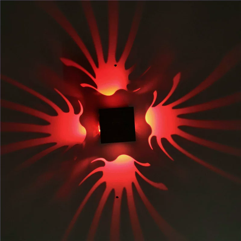 LED квадратная креативная бра для спальни, освещение коридора, 3W