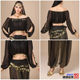 Belly Dance Costume New Adult Female Indian Dance Performance Costume Dance Practice Costume Long Sleeve Pants suit