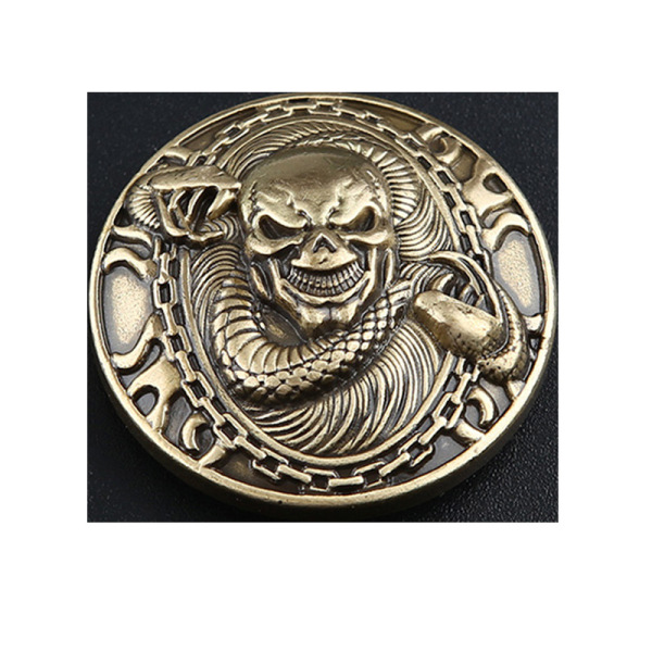 New brass wealth cloth buckle coin buckle Indian coin buckle dragon…