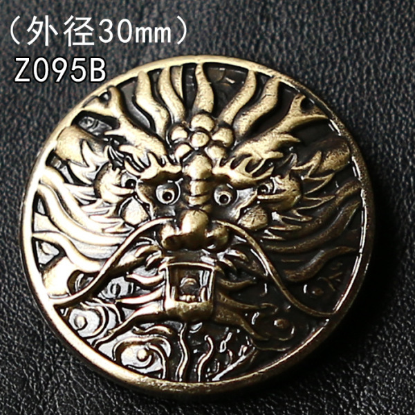 New brass wealth cloth buckle coin buckle Indian coin buckle dragon…