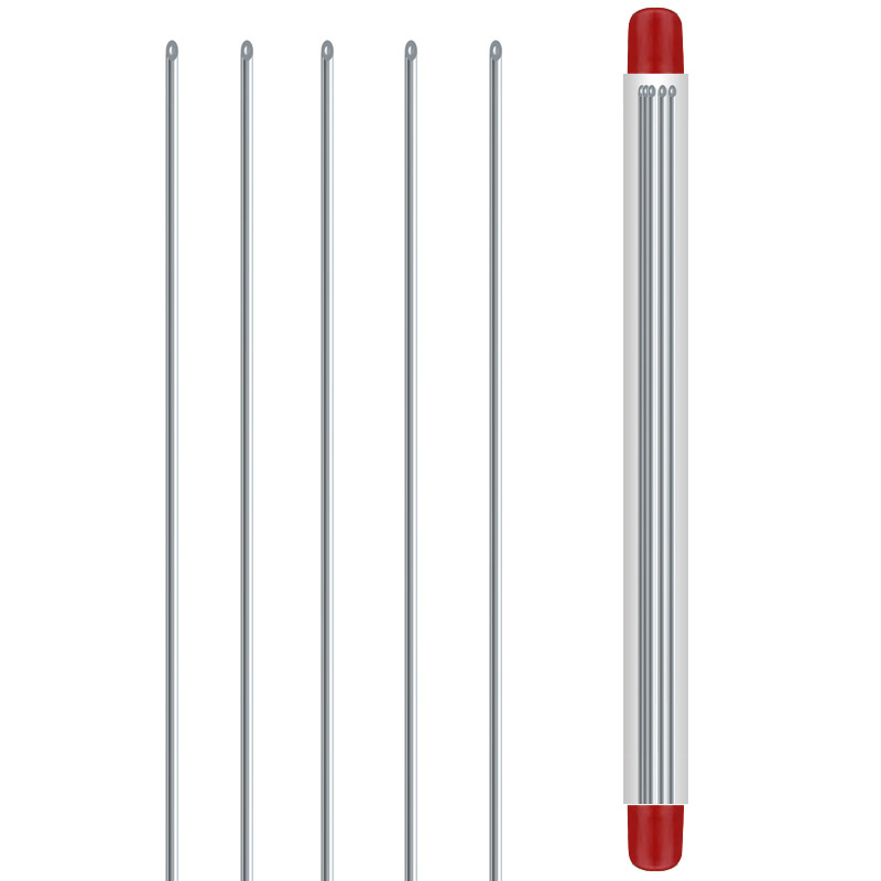 Weihe metal desgaste aguja de gas acero inoxidable dispositivo cebo 20cm tongxin 5 barril pesca accesorios al por mayor