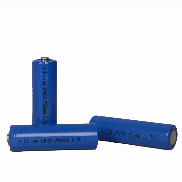 14500圆柱锂电池 750mah足容手电筒电池3.7V音箱电动牙刷电池批发