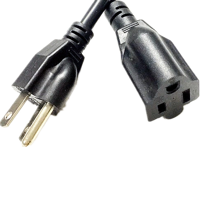 销售 3芯SJT/SVT美式三插公母头 认证18-16号电源线