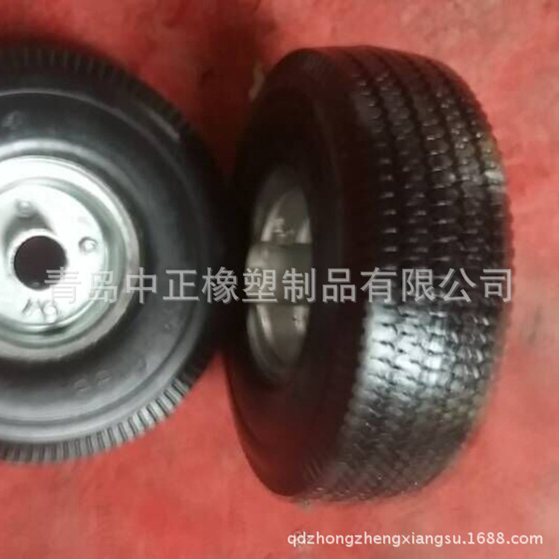 青岛厂家加工生产多种优良6*1.75胶粉轮 实心轮 手推车轮子