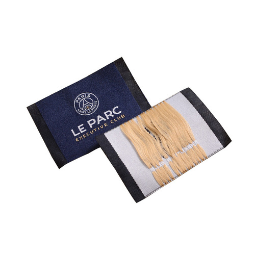 Factory clothing accessories label cloth badge shoulder tab high-warp density fine yarn soft fabric label woven label woven brand mark