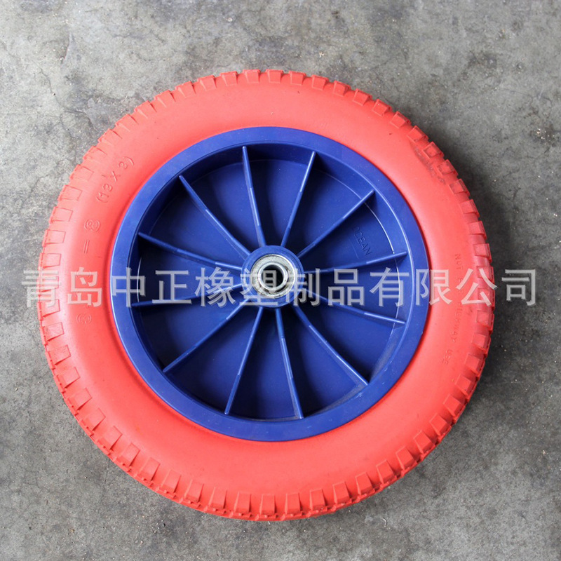 供应13*3PU发泡轮 青岛厂家直供多种规格多种颜色工业发泡轮