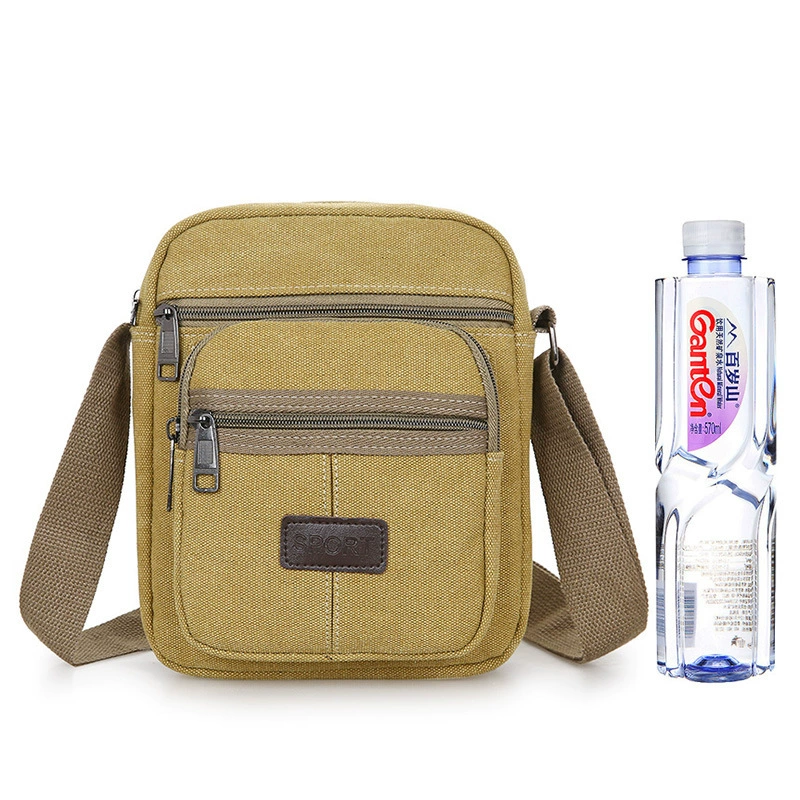 One-shoulder bag for leisure, small bag, cloth retro backpack for men and women, Korean style
