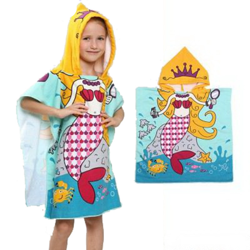 Cartoon Microfiber Active Print Children's Hooded Beach Towel Seaside Pool Hooded Bath Towel Cape Wholesale Cartoon Microfiber Active Print Children's Hooded Beach Towel Seaside Pool Hooded Bath Towel Cape Wholesale