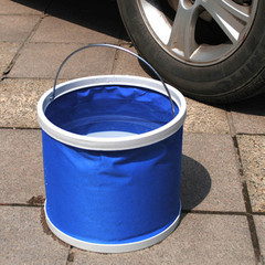 Car wash bucket portable folding bucket car telescopic bucket outdoor fishing travel bucket 9Lopp bag