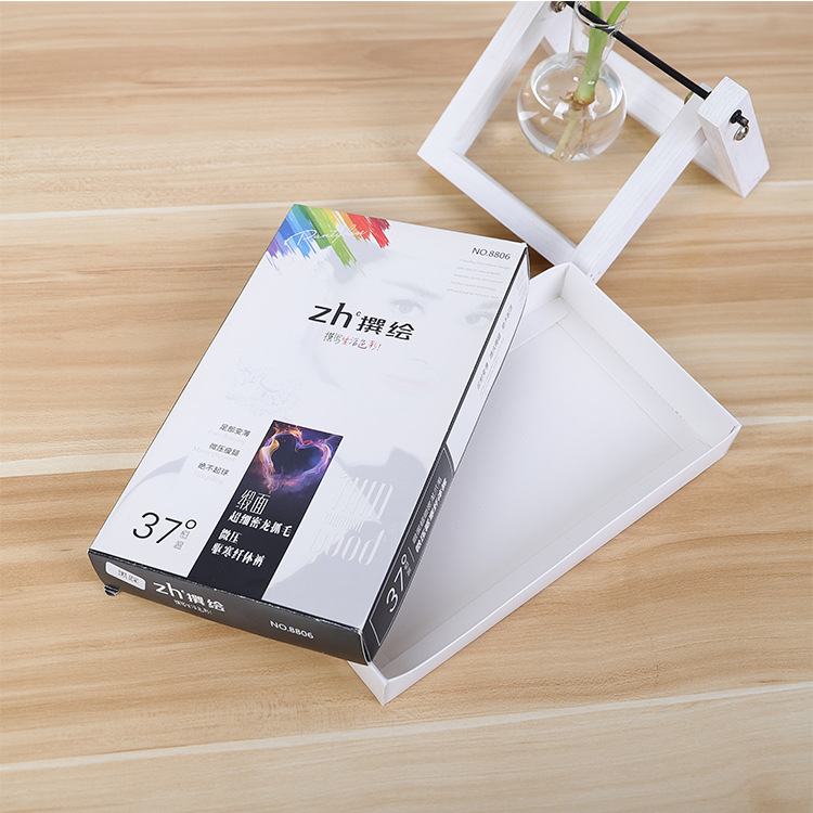 护肤品化妆品包装盒定 制高端档创意精美烫金彩色白卡纸质盒子