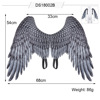 Props for boys and girls, black white angel wings, halloween