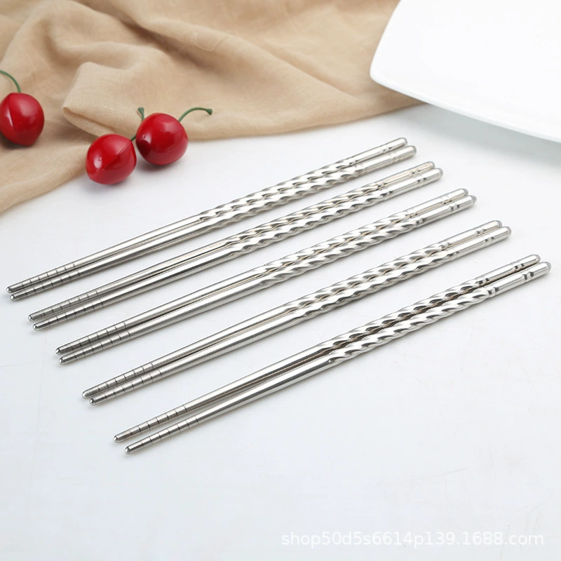 Квадратные нескользящие металлические палочки для зубов из нержавеющей стали, термоустойчивые