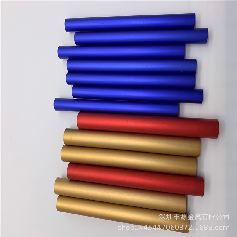 供应阳极氧化铝管6063铝管硬质氧化 各种工艺品装饰铝管来样可定