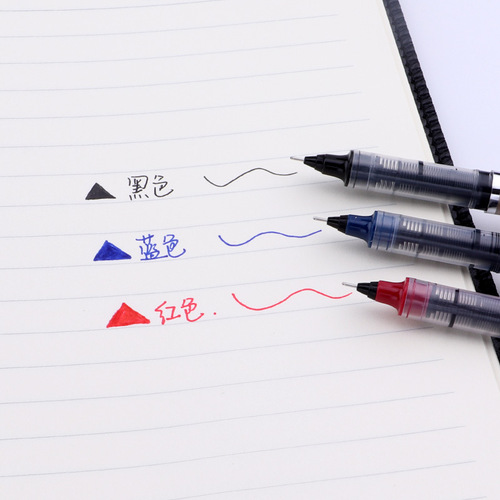 Baoke BK111 straight liquid signature pen printable LOGO advertising gel pen 0.5MM needle tip water-based pen