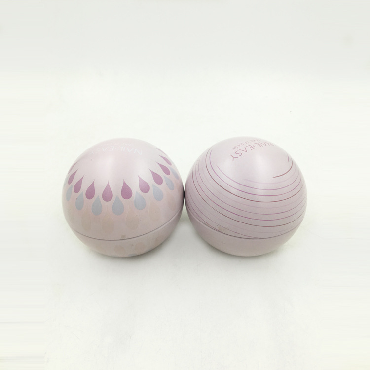 外贸马口铁球罐圣诞礼品半圆球形铁罐可带丝带悬挂圣诞树装饰球罐