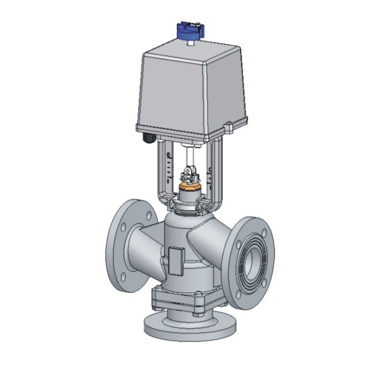 霍尼韦尔VH58EM30200+ML3524球墨铸铁法兰电动三通调节阀DN200水