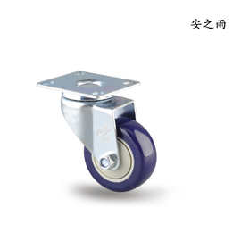厂家销售2.5寸轻型万向轮 平底万向工业脚轮 单只承重70KG活动轮